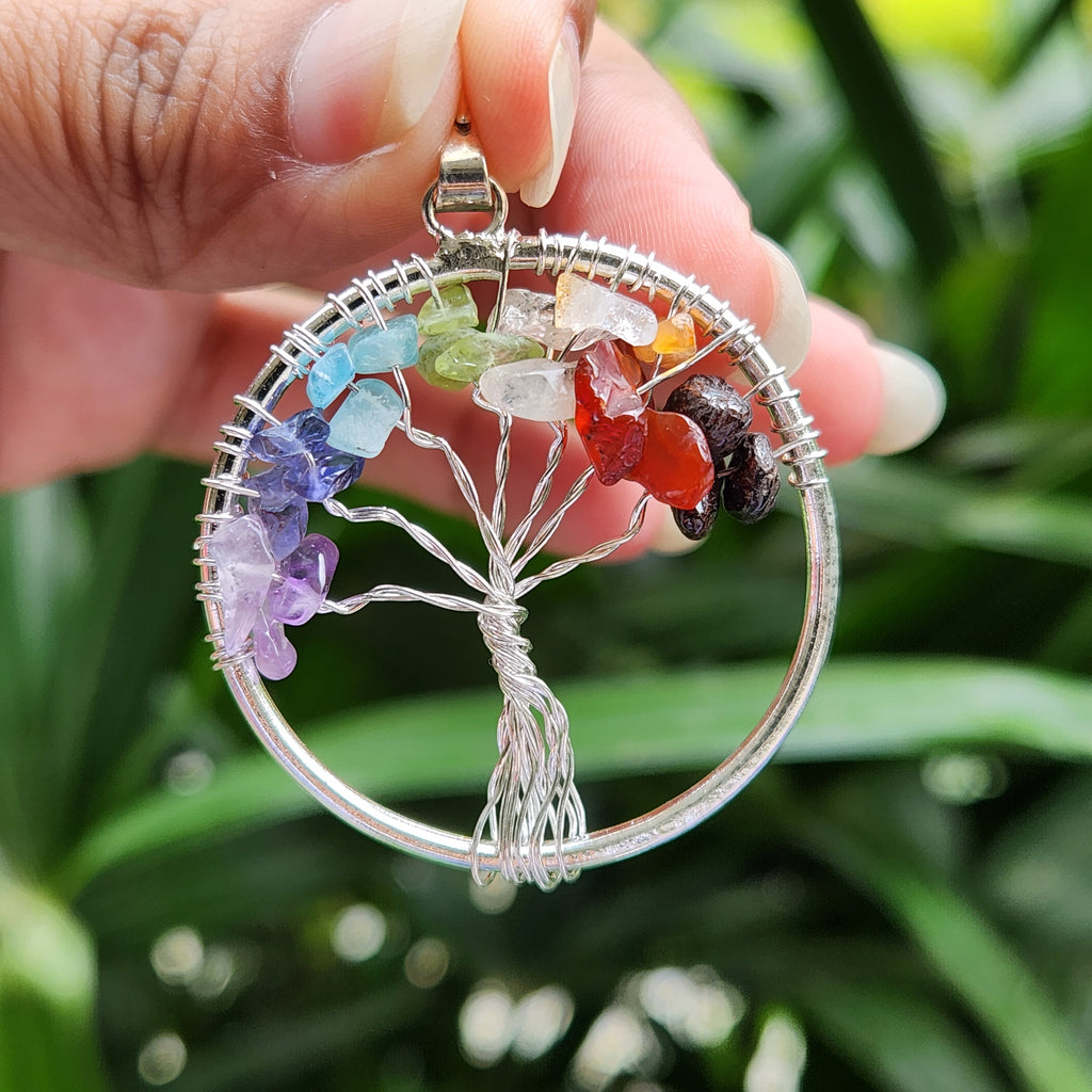 Buy Seven 7 Chakra Tree Pendant Online - Know Price and Benefits — My Soul  Mantra