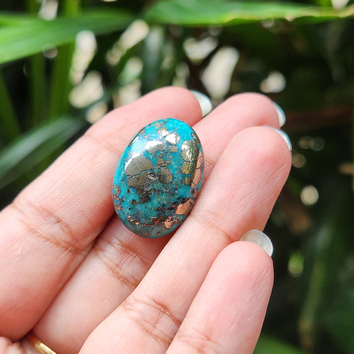 Irani Firoza Turquoise Stone- 27.61 Carat