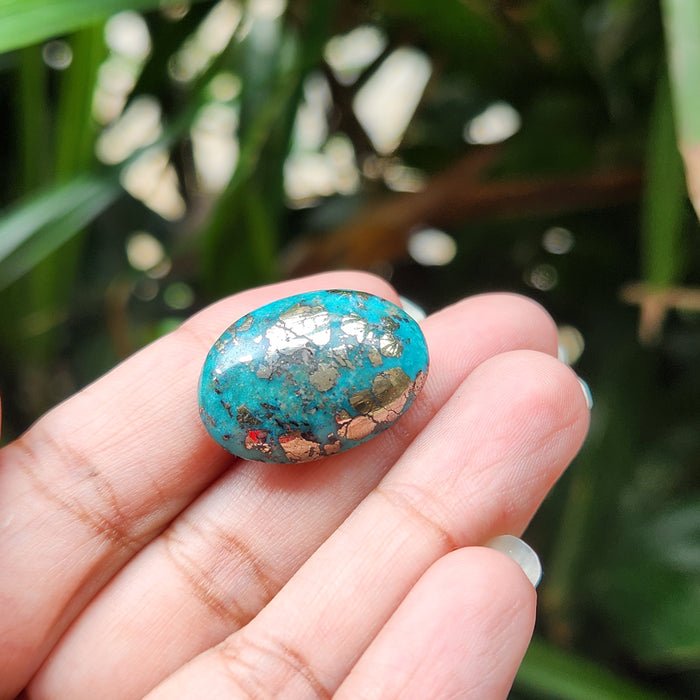 Irani Firoza Turquoise Stone- 27.61 Carat