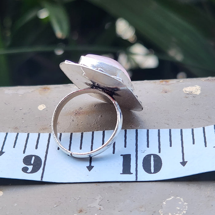 Certified Rose Quartz Adjustable Rings- R29