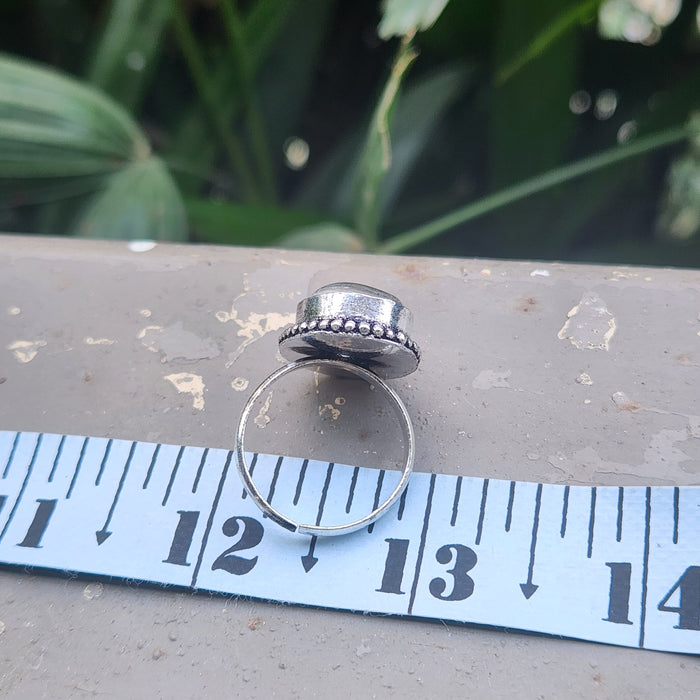 Certified Clear Quartz Adjustable Rings- R3