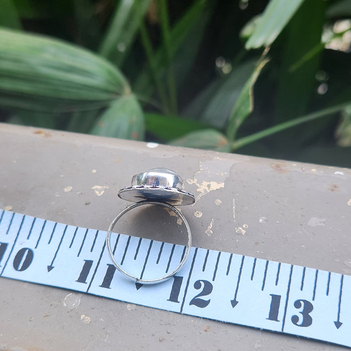 Certified Clear Quartz Adjustable Rings- R5