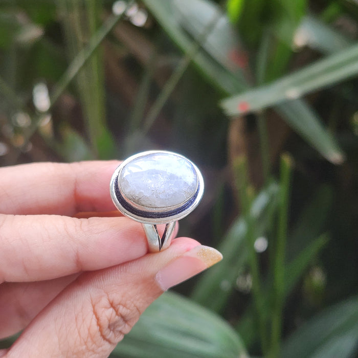 Certified Moonstone Adjustable Ring-R10