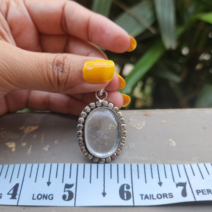 Certified Clear Quartz Pendant without Chain - PD3