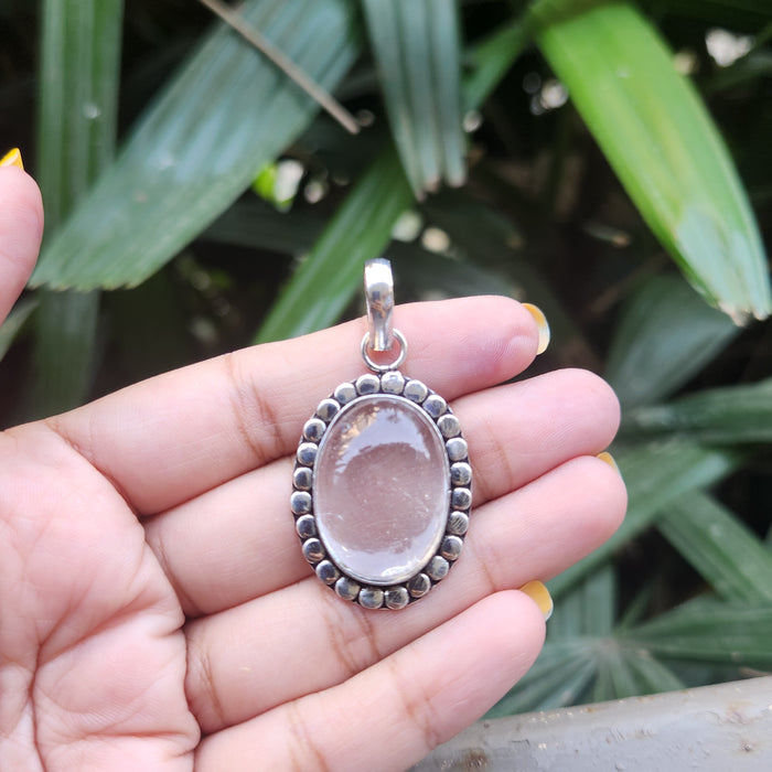 Certified Clear Quartz Pendant without Chain - PD7