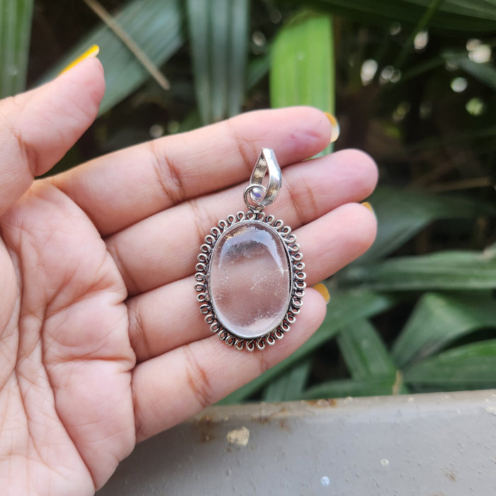 Certified Clear Quartz Pendant without Chain - PD10