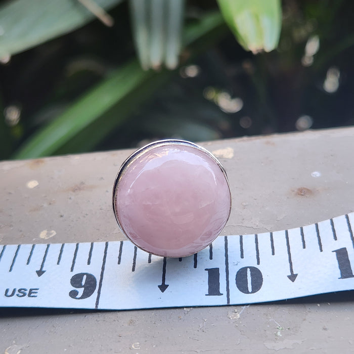 Certified Rose Quartz Adjustable Rings- R48