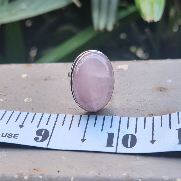 Certified Rose Quartz Adjustable Rings- R50