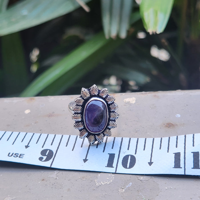 Certified Amethyst Adjustable Rings- Design 11