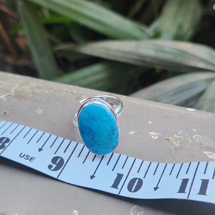 Certified Turquoise Firoza Adjustable Rings- R51