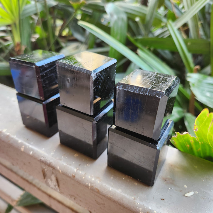 Black Tourmaline Crystal Cubes