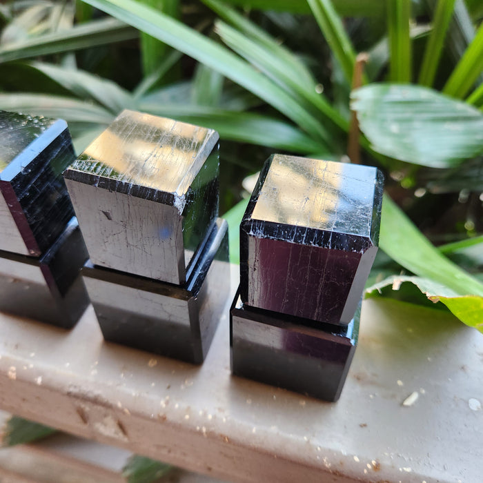 Black Tourmaline Crystal Cubes