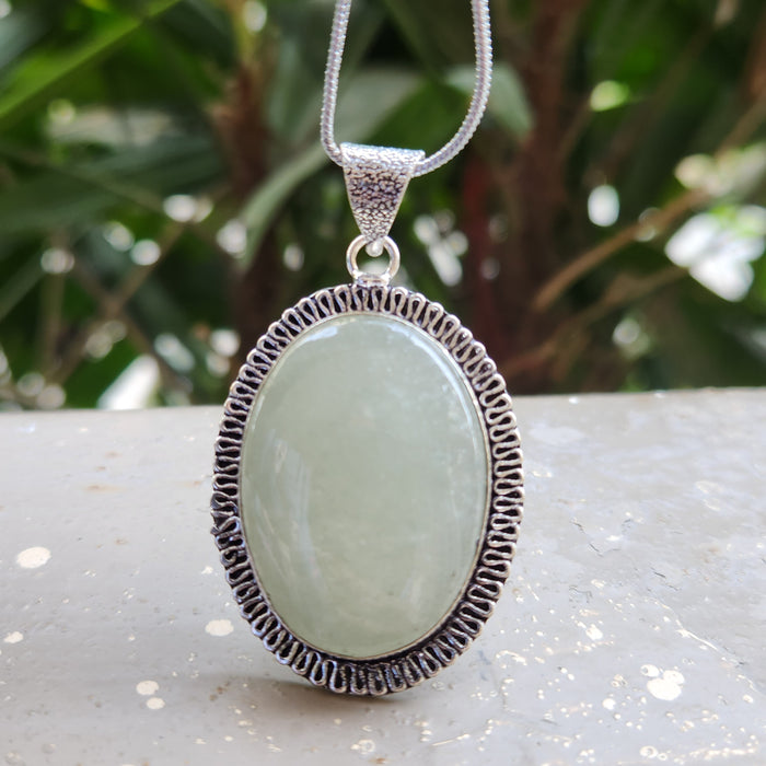 Certified Green Aventurine Pendant for Healing, Abundance and Growth without Chain-Pendant 2